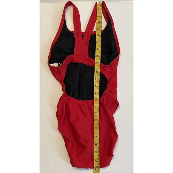 Speedo Women's Solid-Color One-Piece ProLT Swimsuit LC7 High Risk Red Size 8/34 - Picture 5 of 8
